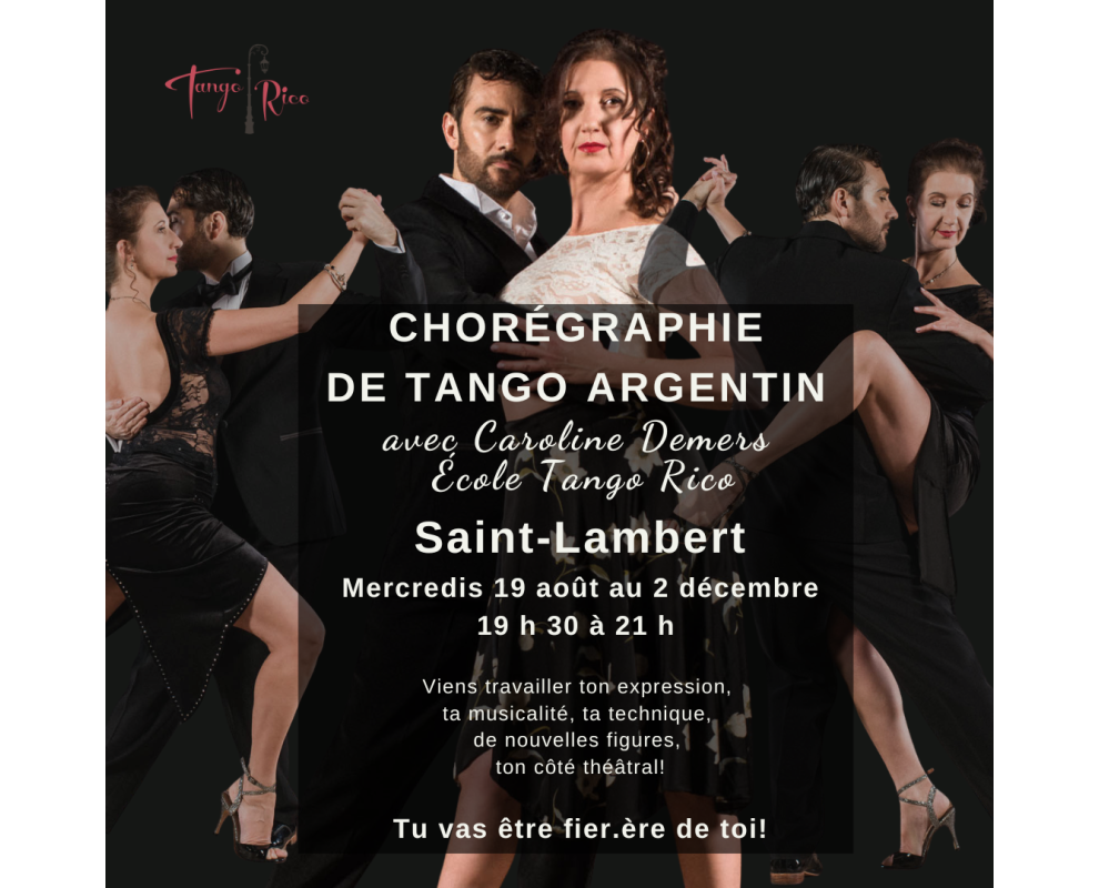 Chorégraphie de groupe de tango argentin